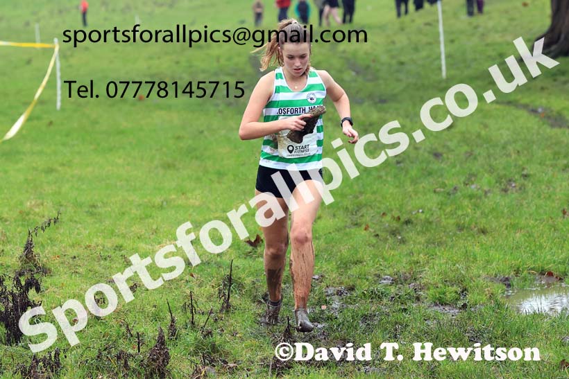 Womens under-17s and under-20s 2023 NECAA Cross Country Relays, Thornley Hall Farm, Peterlee, County Durham. Photo: David T. Hewitson/Sports for All Pics